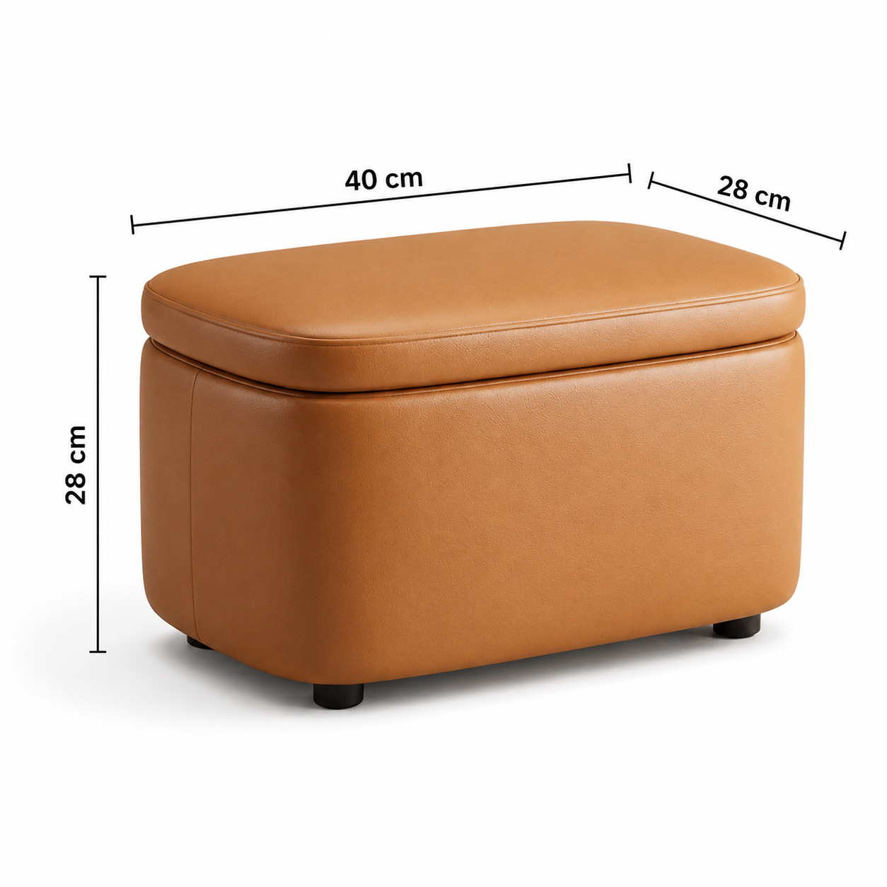 Coffre rangement pouf