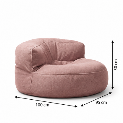Fauteuil pouf tissu