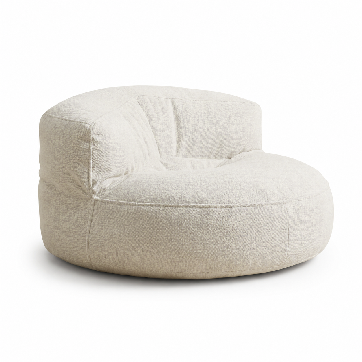 Fauteuil pouf tissu