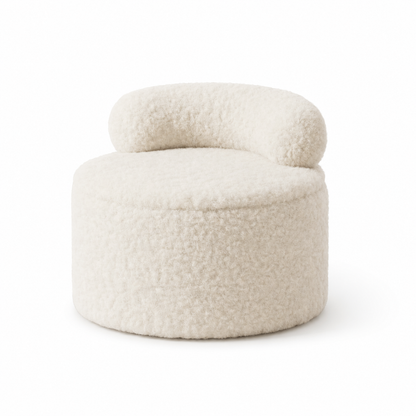 Pouf rangement bouclette