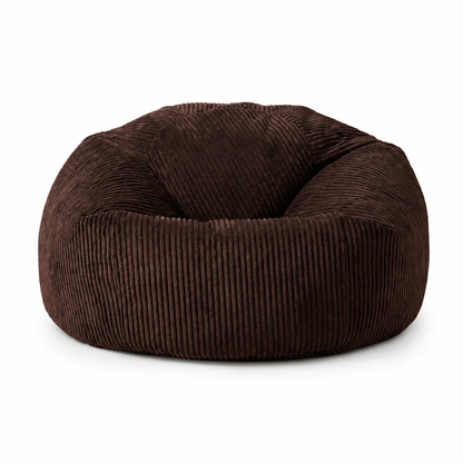 Pouf velours côtelé