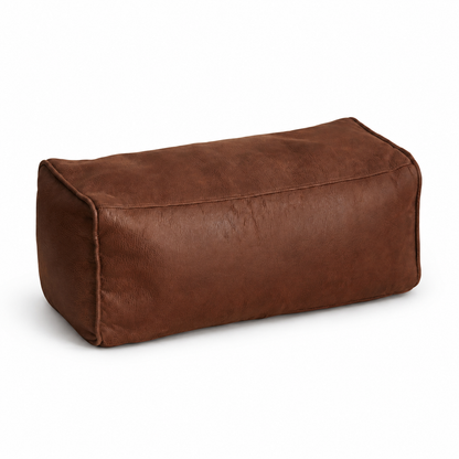 Pouf repose-pied simili cuir