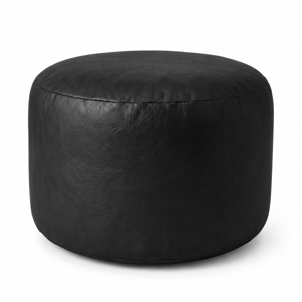 Pouf blanc rond