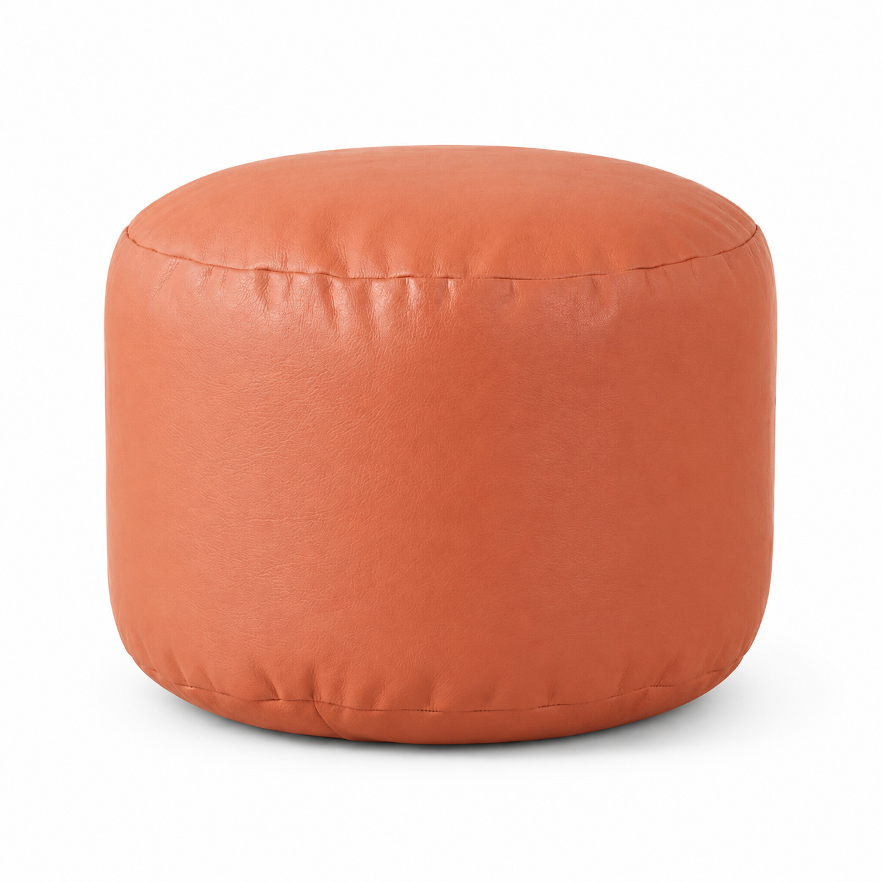 Pouf blanc rond