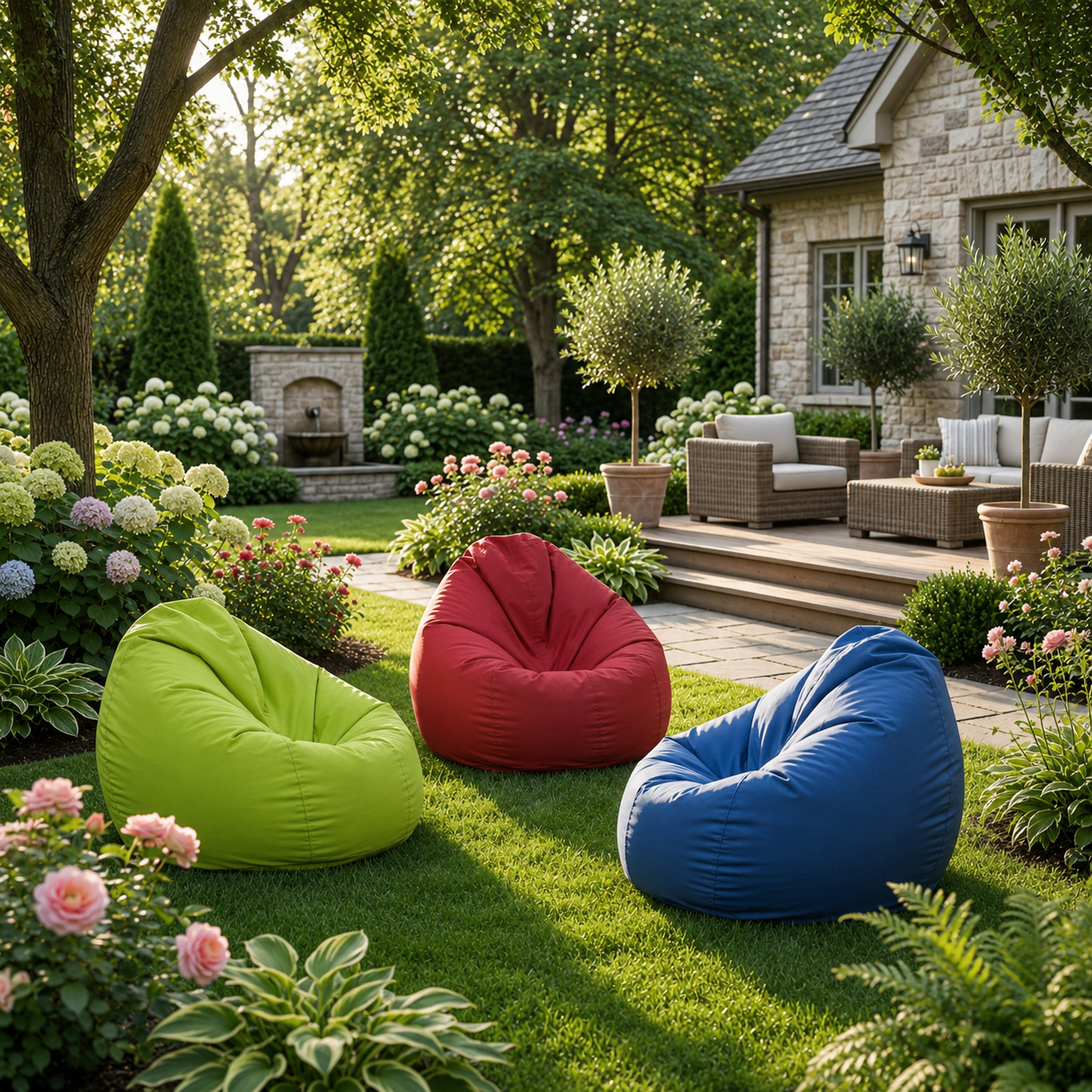 Pouf poire extérieur