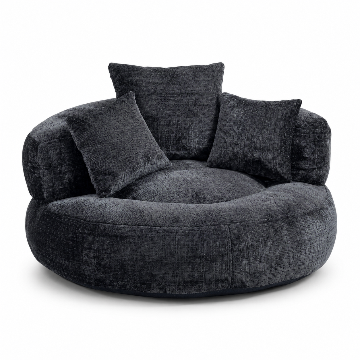 Fauteuil pouf intégré