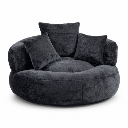 Fauteuil pouf intégré