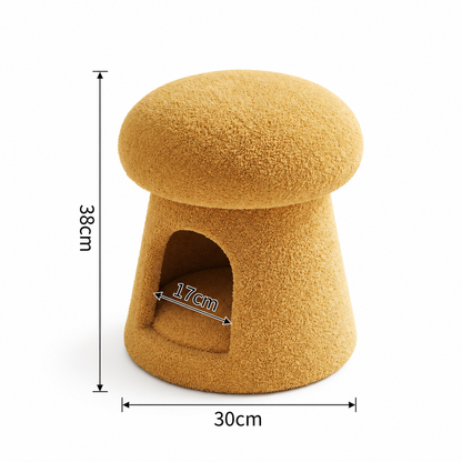 Pouf bouclette rangement