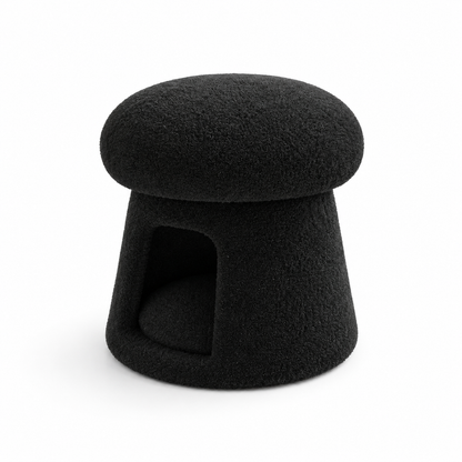 Pouf bouclette rangement