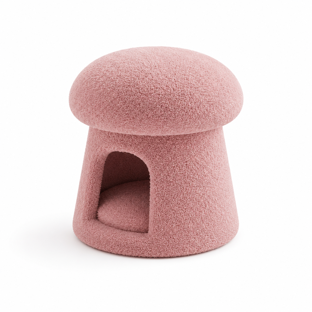 Pouf bouclette rangement