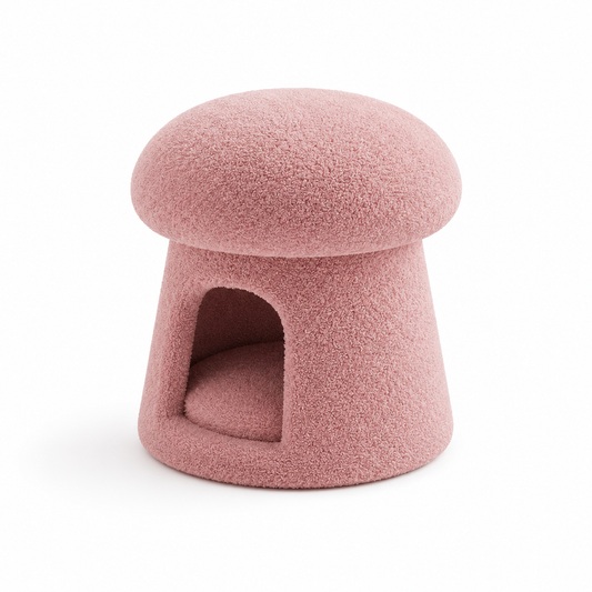 Pouf bouclette rangement