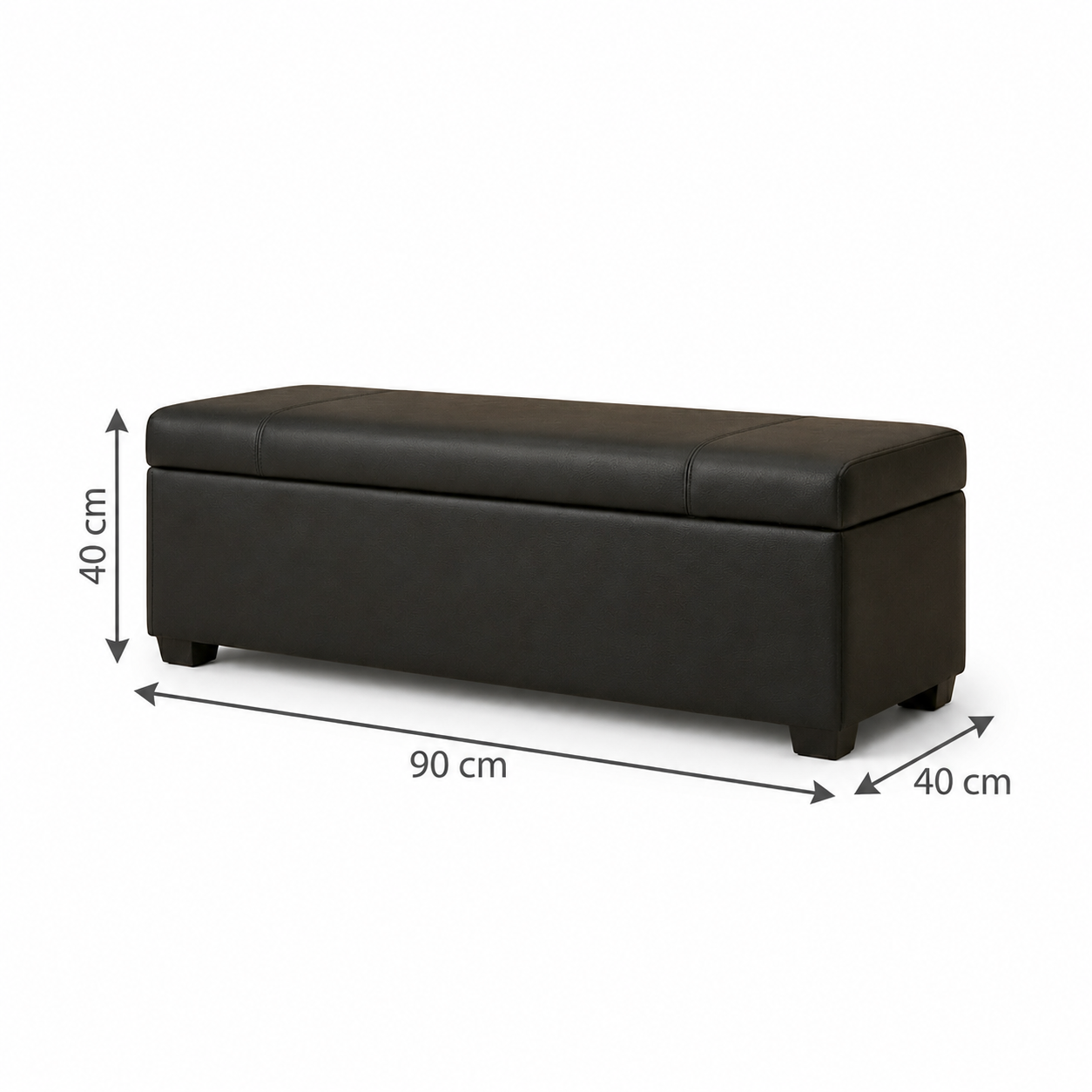 Pouf coffre de rangement design