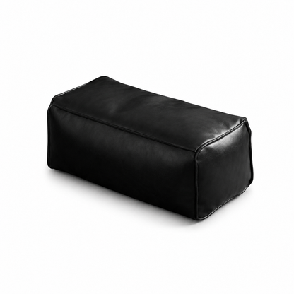 Pouf simili cuir repose-pied