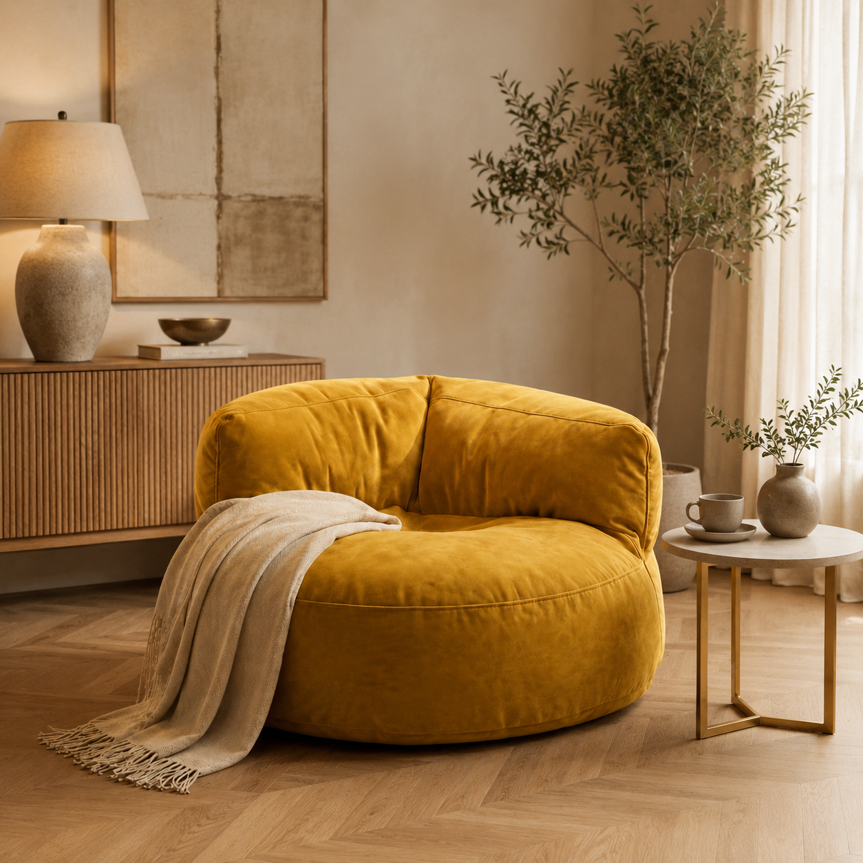 Fauteuil pouf relax