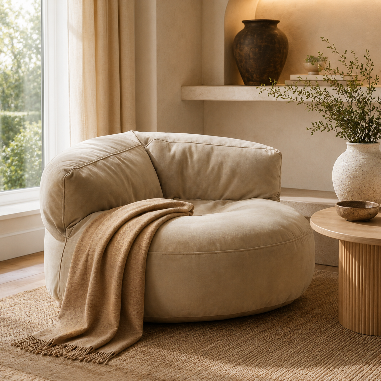 Fauteuil pouf relax