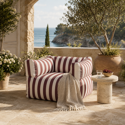 Pouf fauteuil pour extérieur