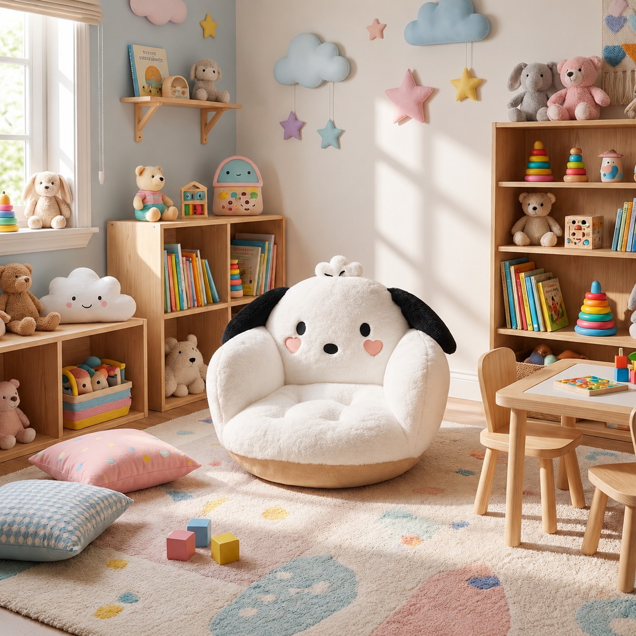 Pouf chien pour enfant