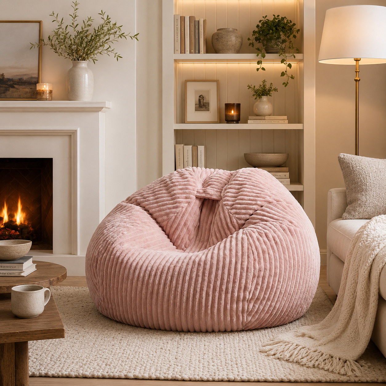 Pouf poire confortable
