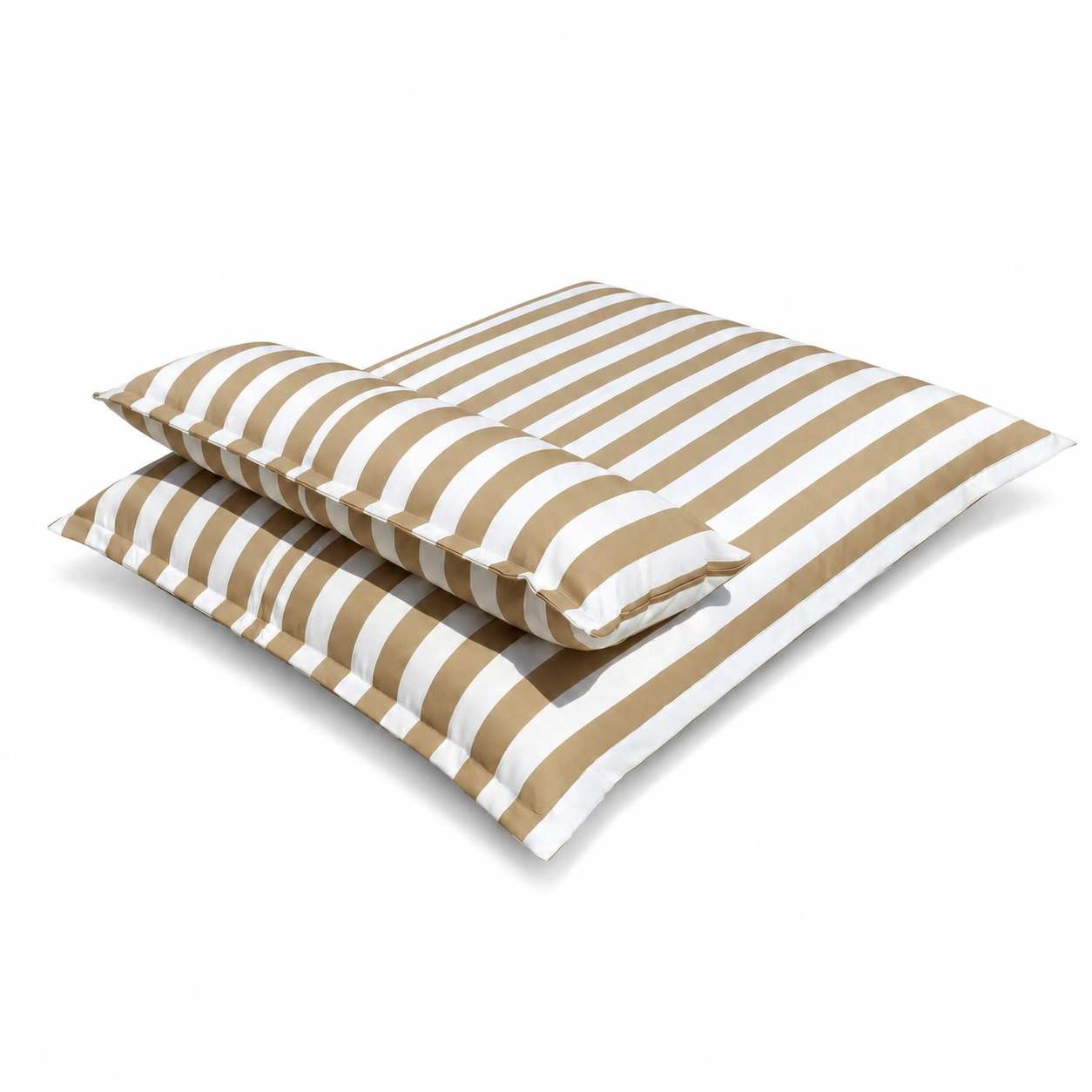 Pouf piscine rayé