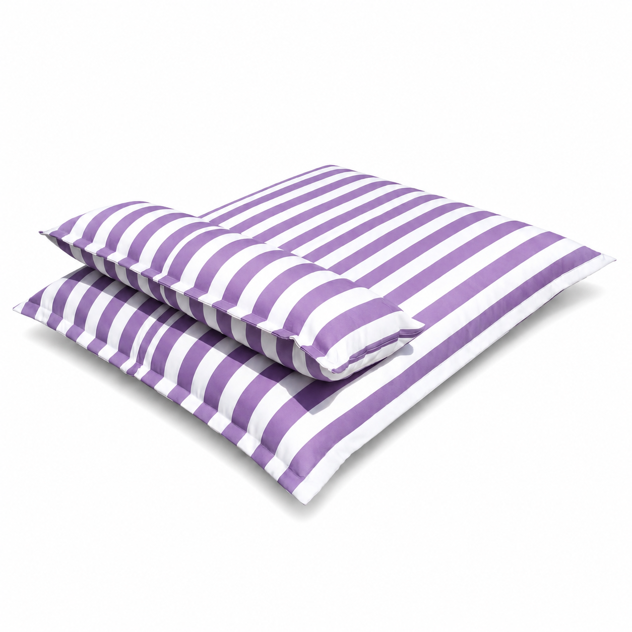 Pouf piscine rayé