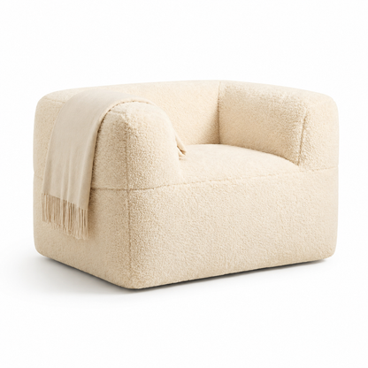 Fauteuil pouf fourrure