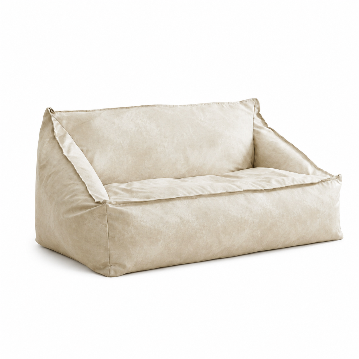 Canapé en cuir pouf
