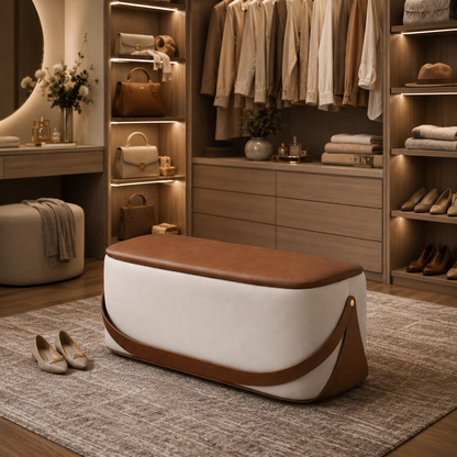 Pouf coffre de rangement