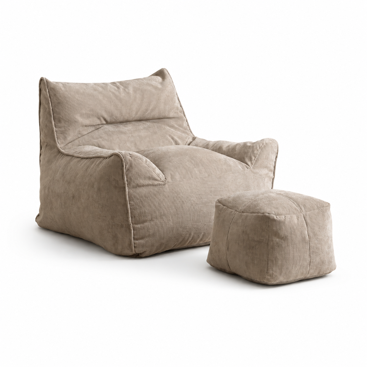 Fauteuil avec pouf intégré