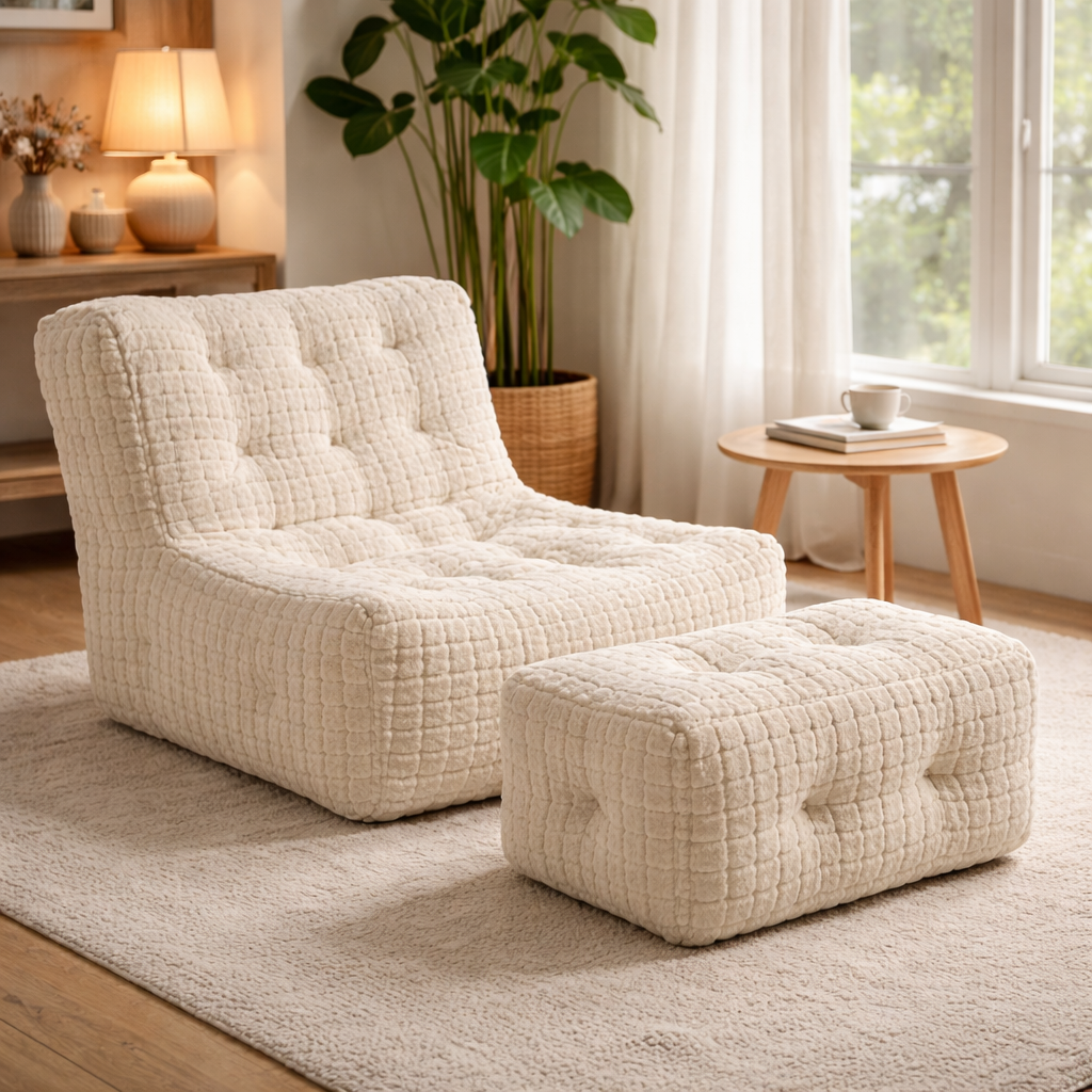 Fauteuil pouf lecture