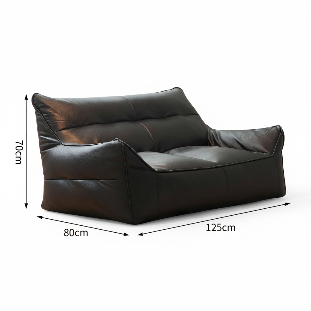 Canapé pouf 2 places